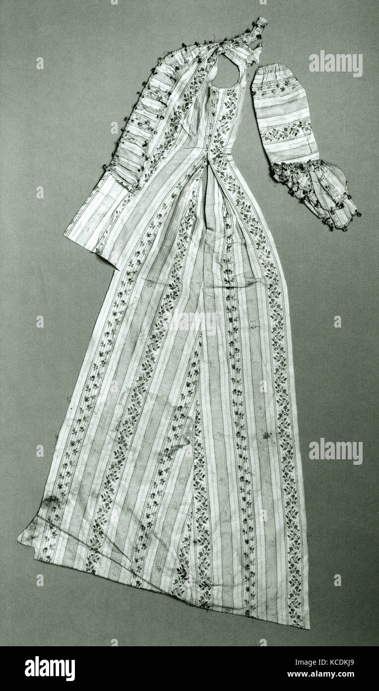 Teil ein Kleid und 25 Fragmente, 18. Jahrhundert Stockfoto
