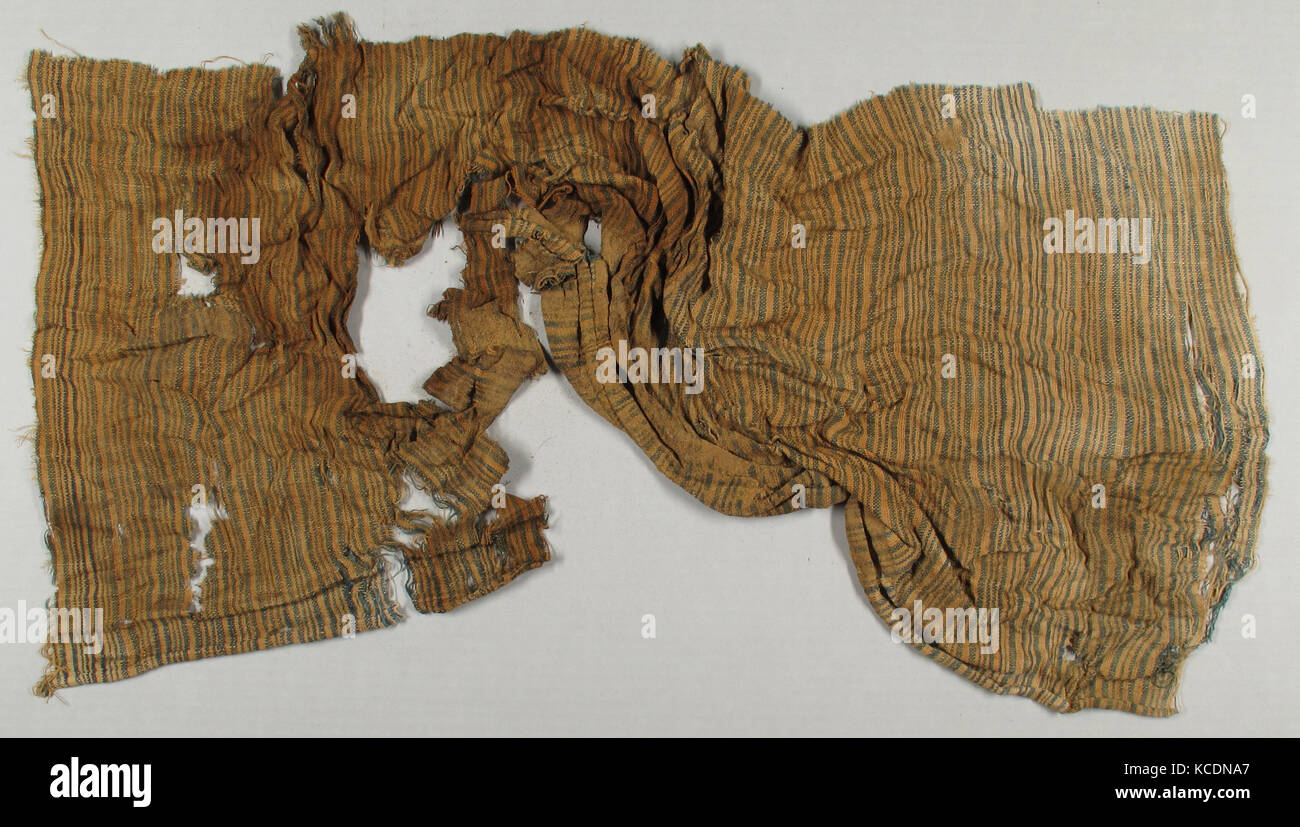 Baumwolle Fragment, 4. - 7. Jahrhunderts, in Kharga Oase gemacht, Byzantinische Ägypten, koptische, blaue und weiße Baumwolle, (a) Insgesamt (ca.): 1. Stockfoto