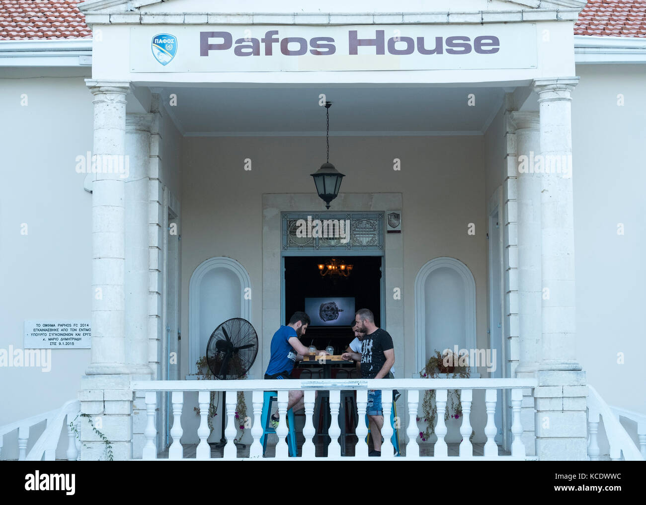 Pafos Haus Sports Bar in der Altstadt von Paphos, Zypern Stockfoto