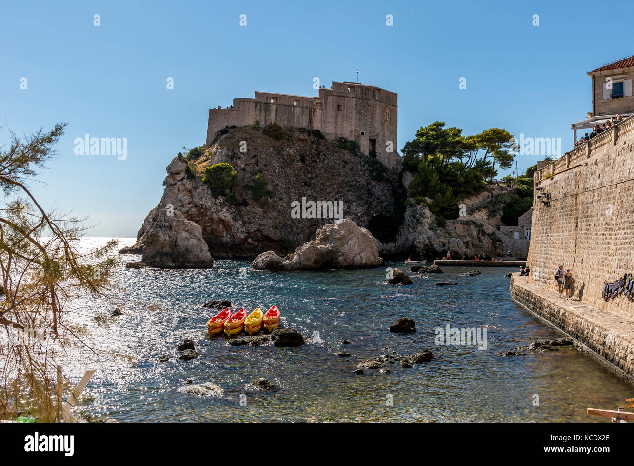 St. Lawrence Festung, Dubrovnik Stockfoto