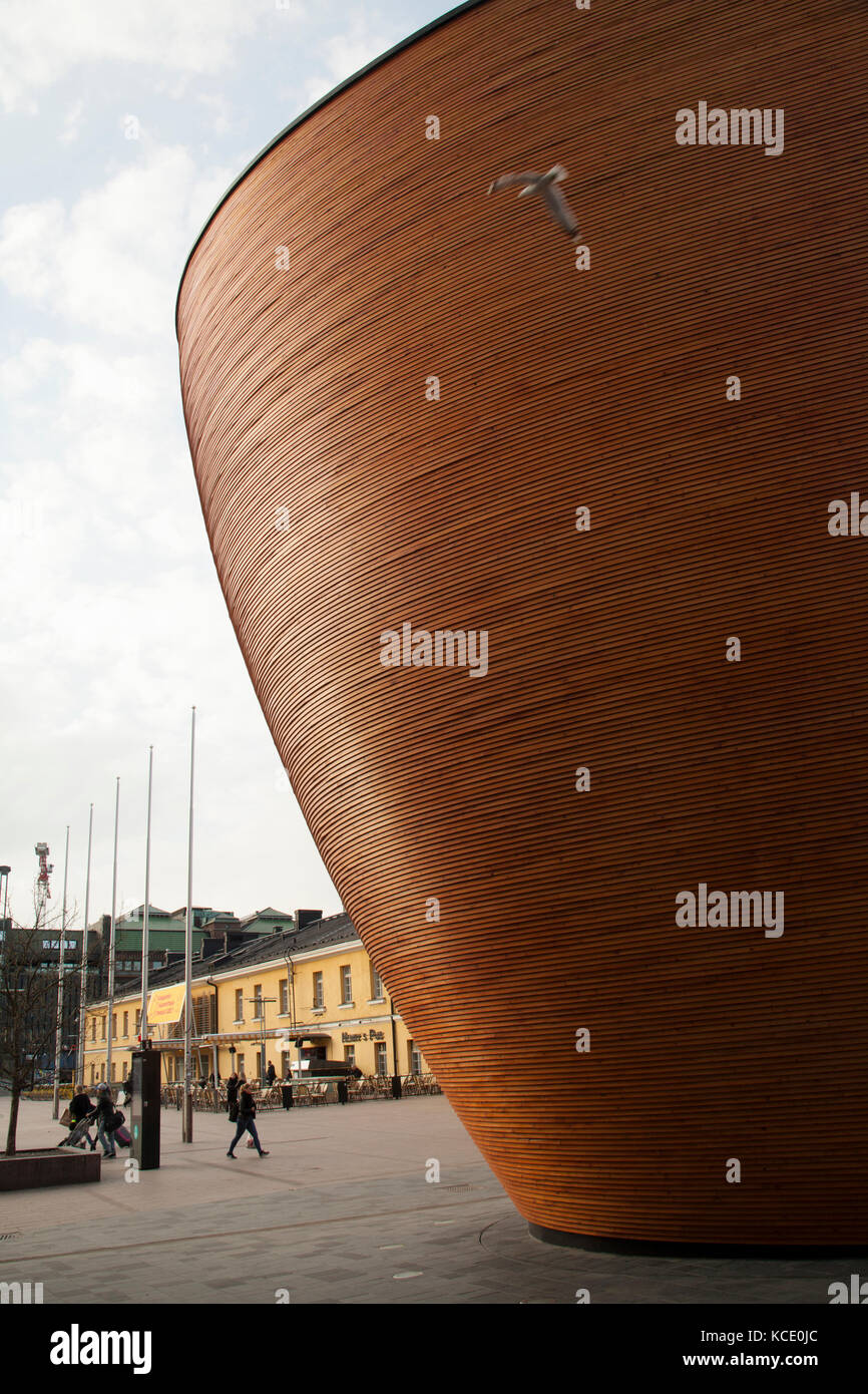 Kapelle kamppi Helsinki - Architektur in Finnland Stockfoto