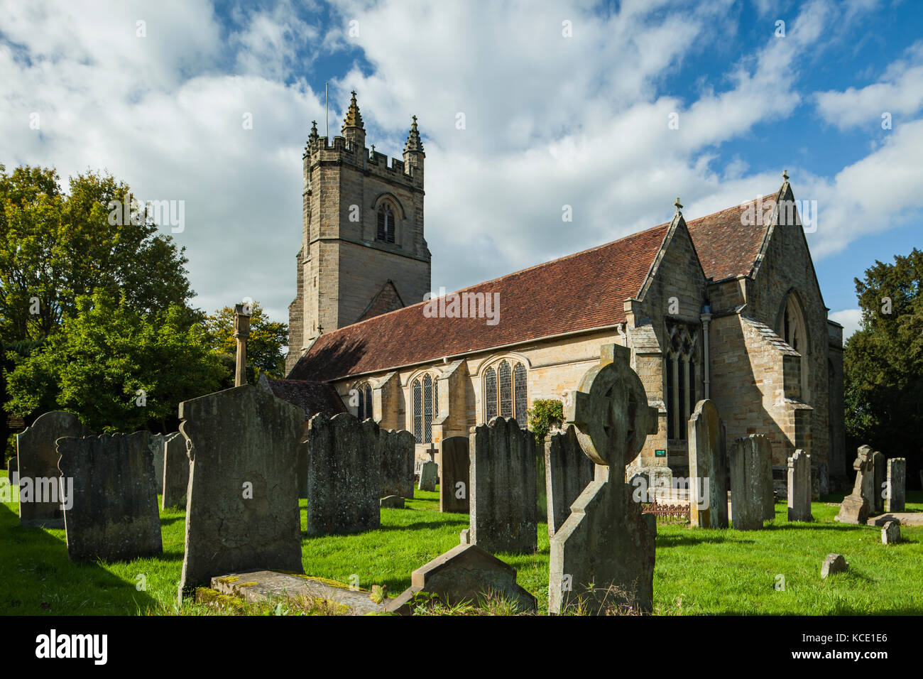 Der St. Maria Kirche in chiddingstone Dorf, Kent, England. Stockfoto