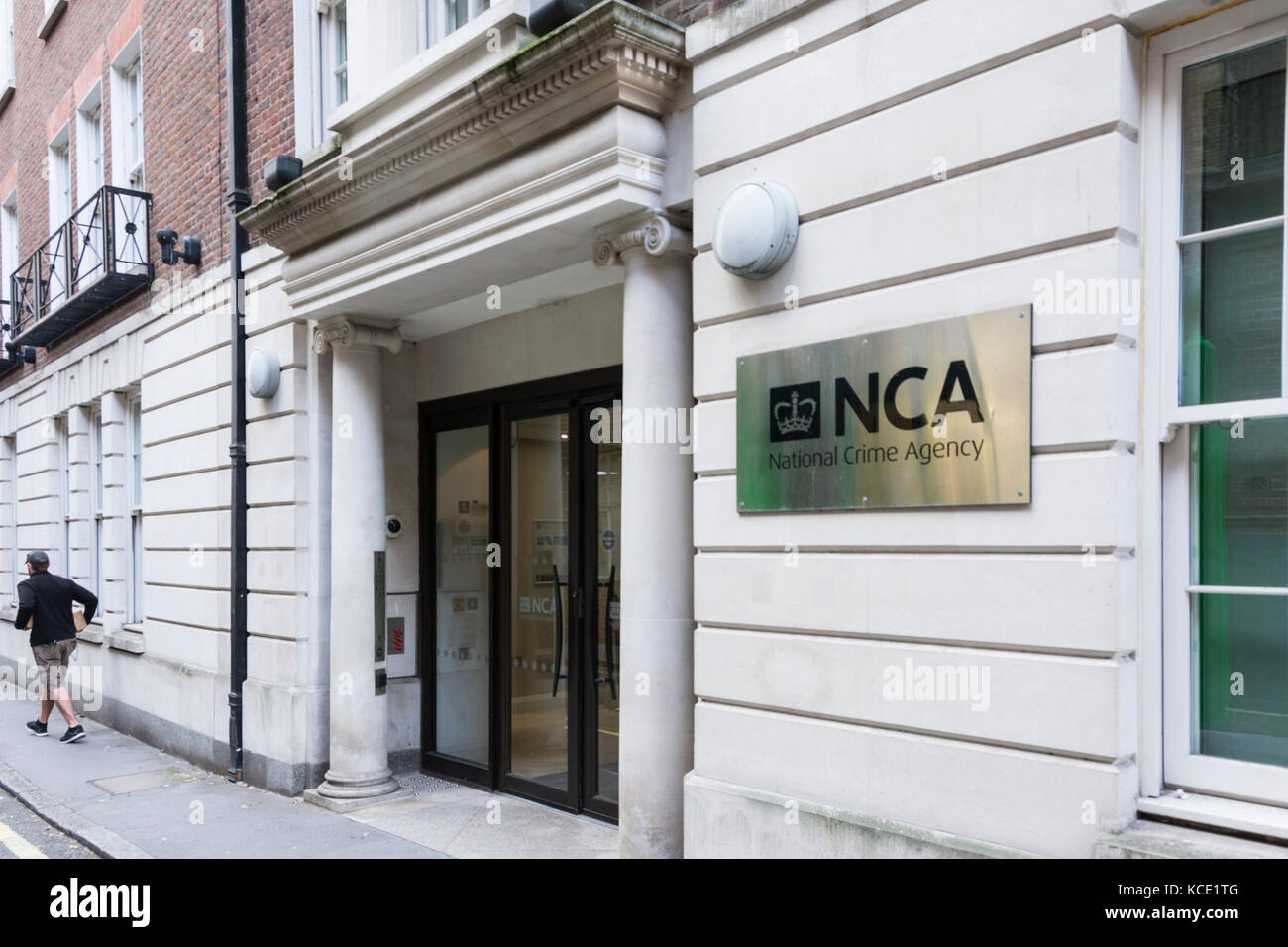 Der Eingang zu den Nationalen Kriminalität Agentur auf alten Queen Street, Westminster, London, SW1. Großbritannien Stockfoto