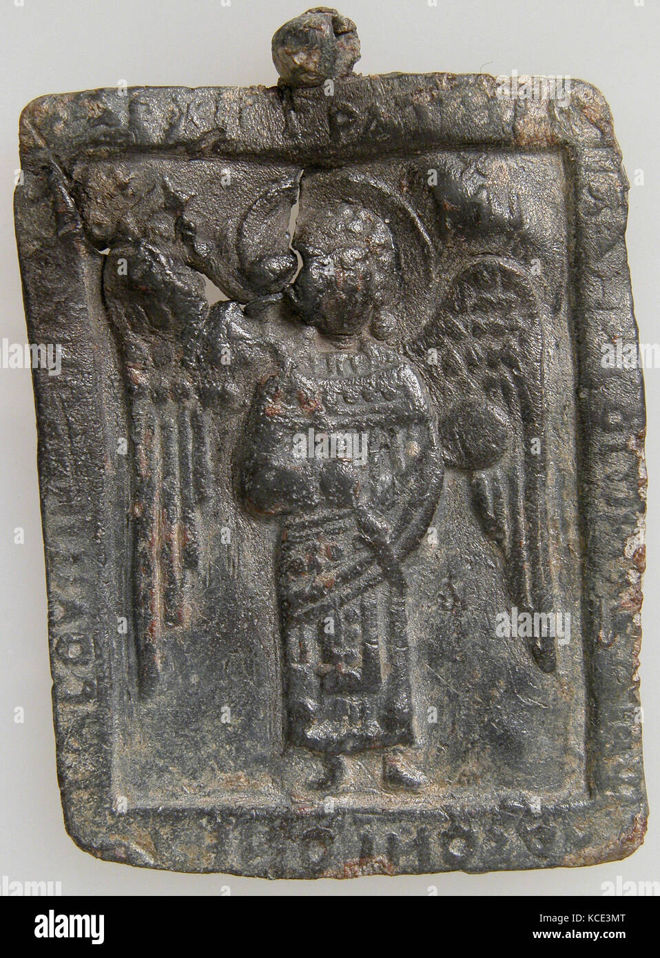 Symbol Anhänger mit dem Erzengel Michael, Ca. 1300 oder höher Stockfoto