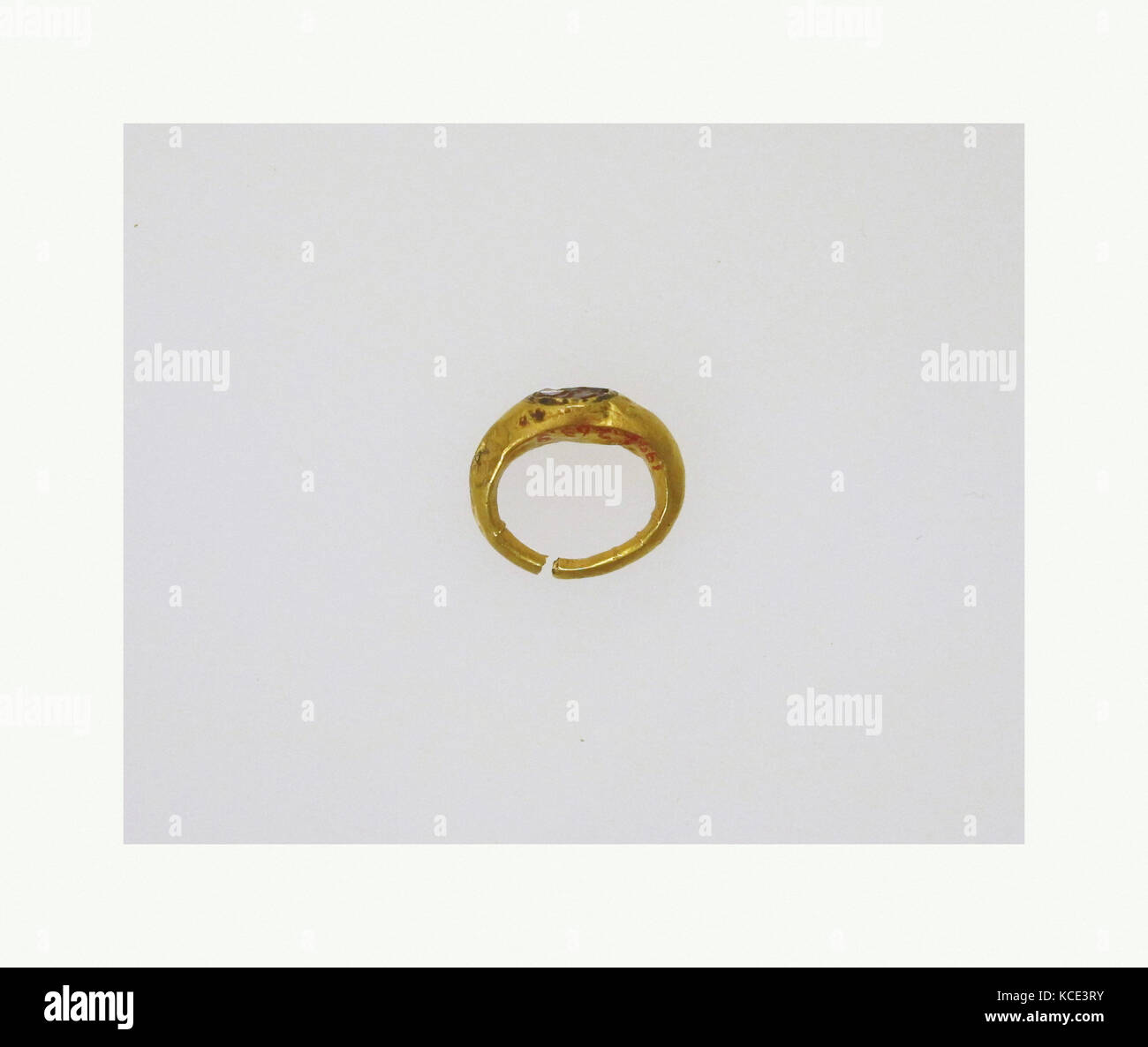 Ring mit Intaglio Der schematische Abbildung, 1. Jahrhundert A.D Stockfoto