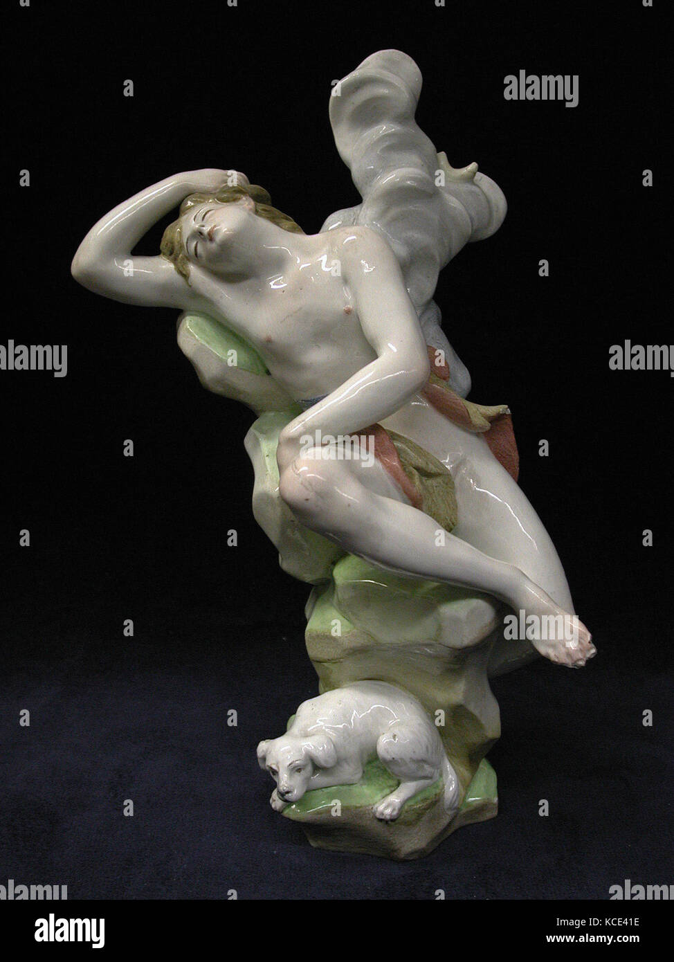 Endymion, Ca. 1760 - 70, Spanisch, Madrid, weiche Hartporzellan, Höhe: 9 cm. (24,1 cm), Ceramics-Porcelain Stockfoto