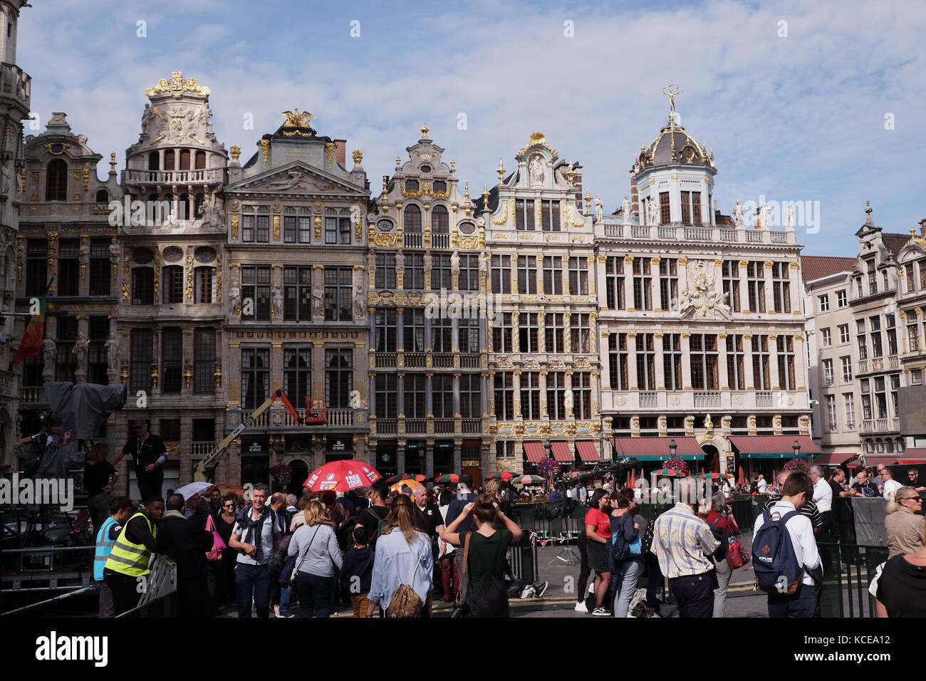 Grand Place - Belgien, Brüssel - Herbst 2017 Stockfoto