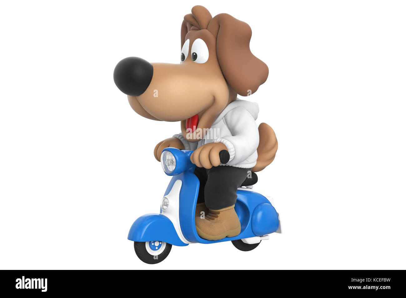 Cartoon Hund süße Figur Stockfoto