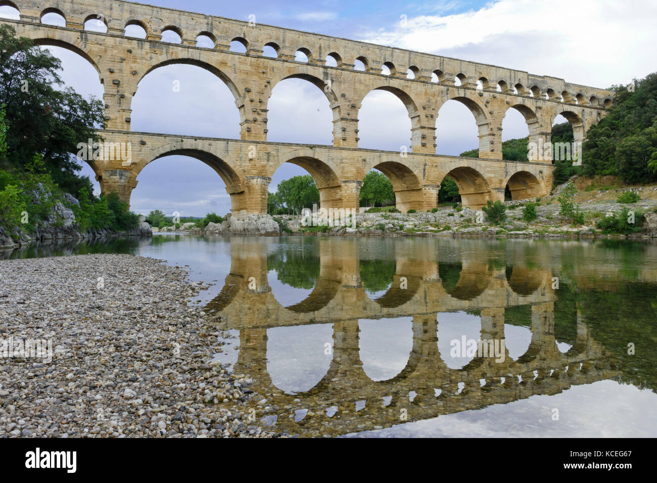 Pont du Gard, languedoc-Roussillon, Frankreich Stockfoto