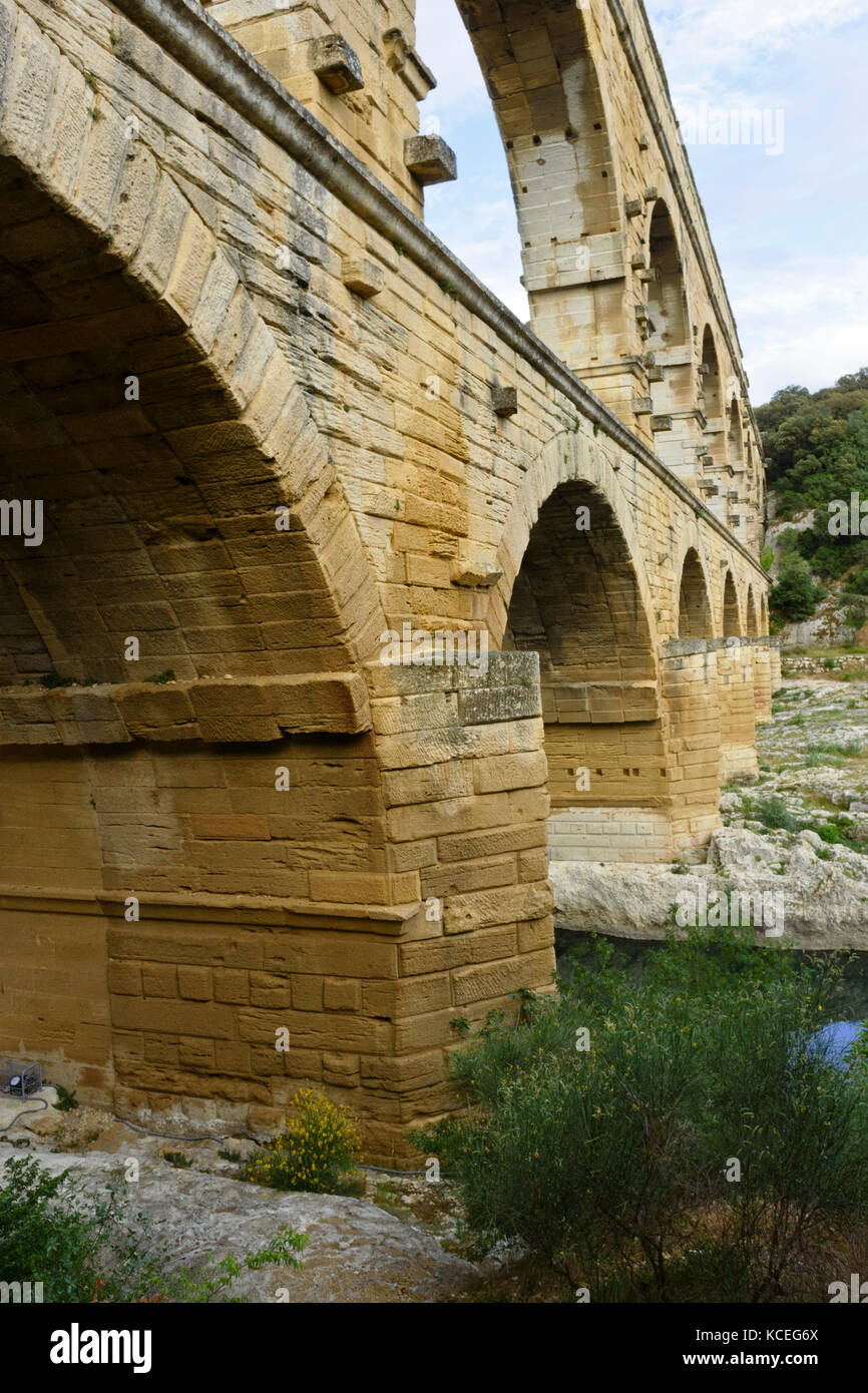 Pont du Gard, languedoc-Roussillon, Frankreich Stockfoto