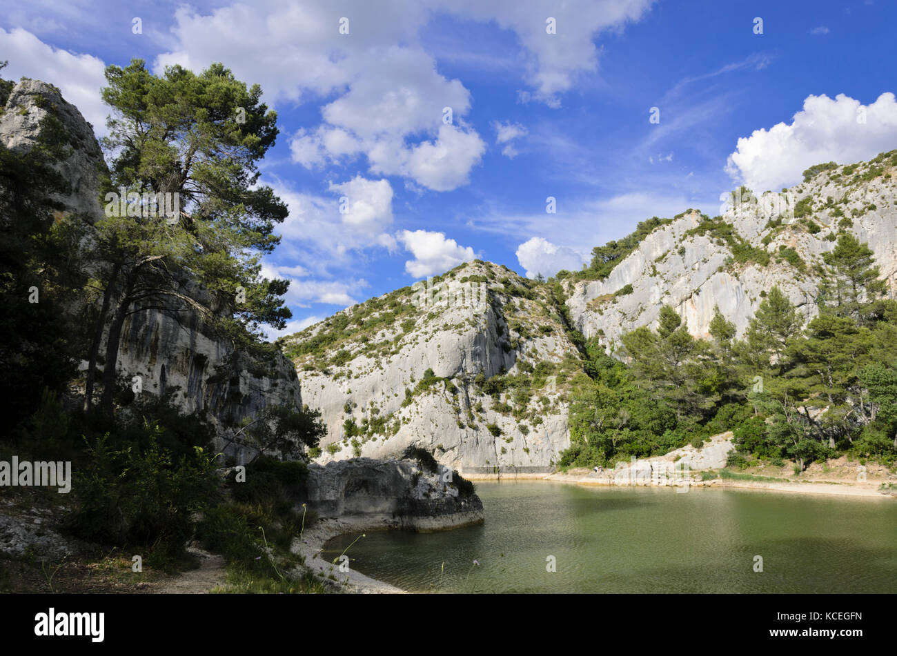 Lac de peiroou, Alpilles, Provence, Frankreich Stockfoto