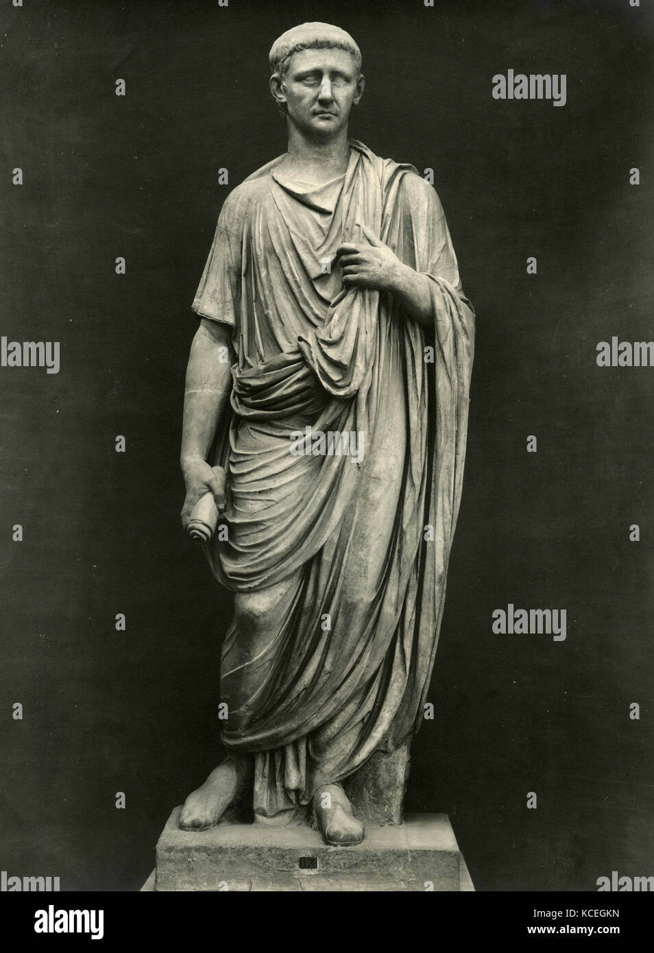 Claudius, Römischer Kaiser, Marmor Kopf Statue Stockfoto