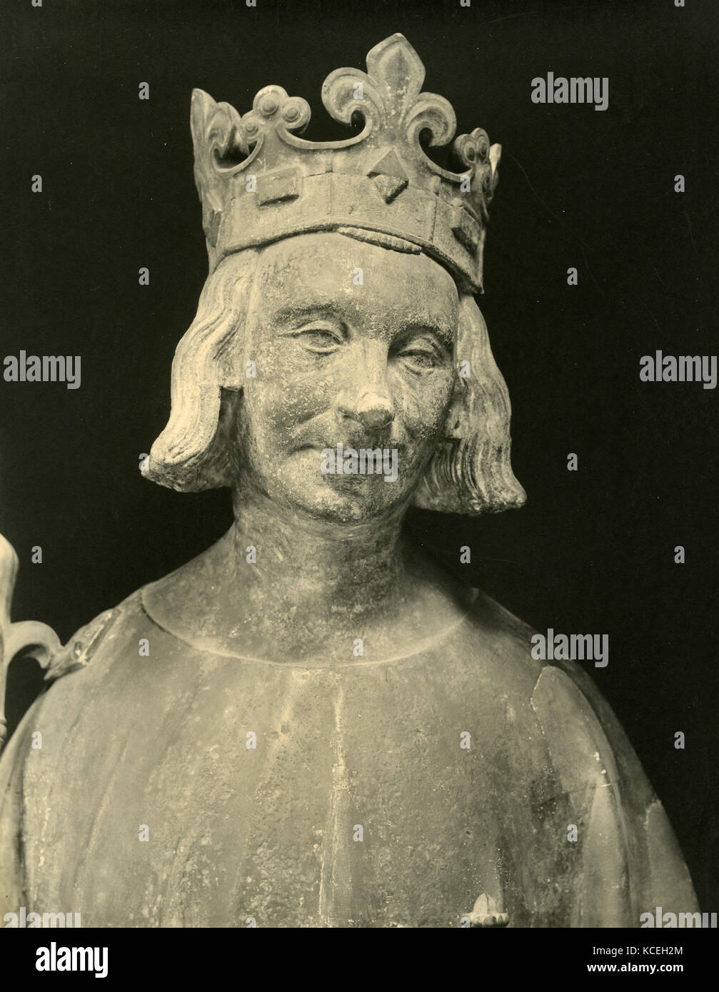 Karl V., König von Frankreich, Marmor Büste Stockfoto