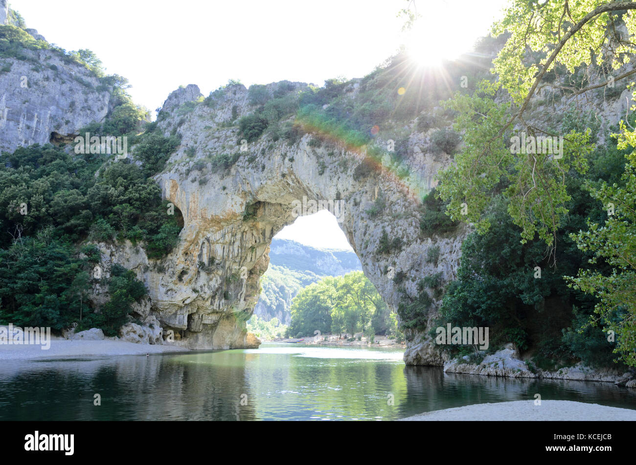 Pont d'Arc, Ardèche, Frankreich Stockfoto