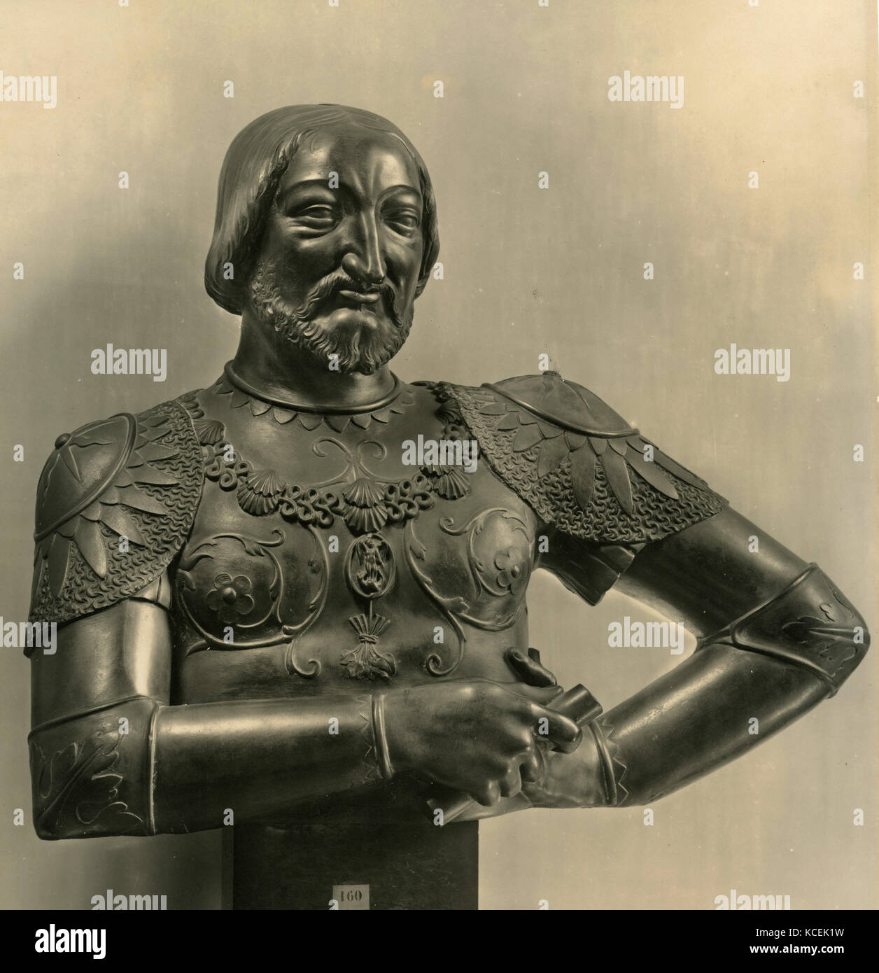 Bronzebüste Statue von Franz I., dem König von Frankreich Stockfoto