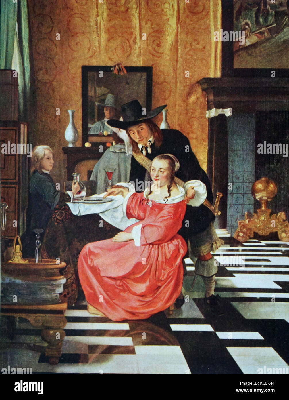 Gemälde mit dem Titel "die Verweigerung der Glas' von Hendrick van der  Burgh (1627-1664) eine niederländische Golden Age genre Maler. Vom 17.  Jahrhundert Stockfotografie - Alamy