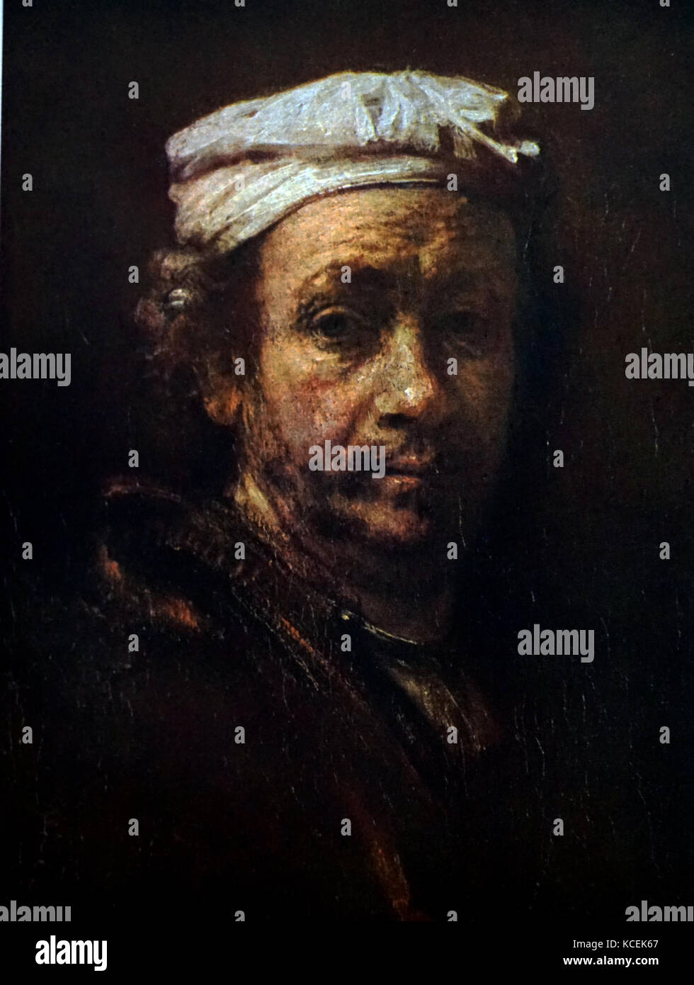 Selbstporträts von Rembrandt Harmenszoon van Rijn (1606-1669) niederländischer Zeichner, Maler und Grafiker. Vom 17. Jahrhundert Stockfoto