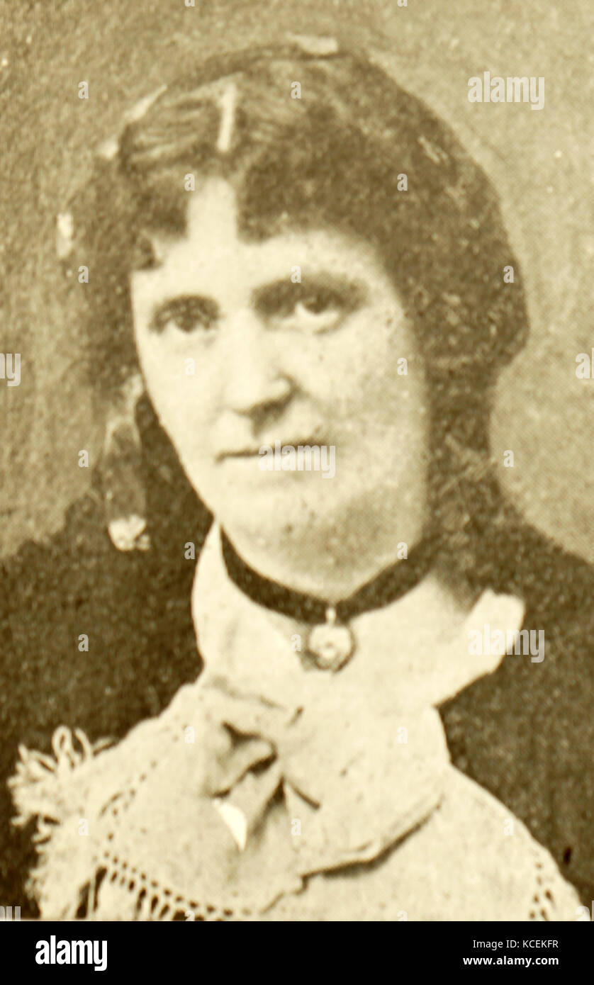 Fotografische Porträt von Lizzie Þórarinsson (1875-1962) eine isländische Sopranistin. Vom 20. Jahrhundert Stockfoto