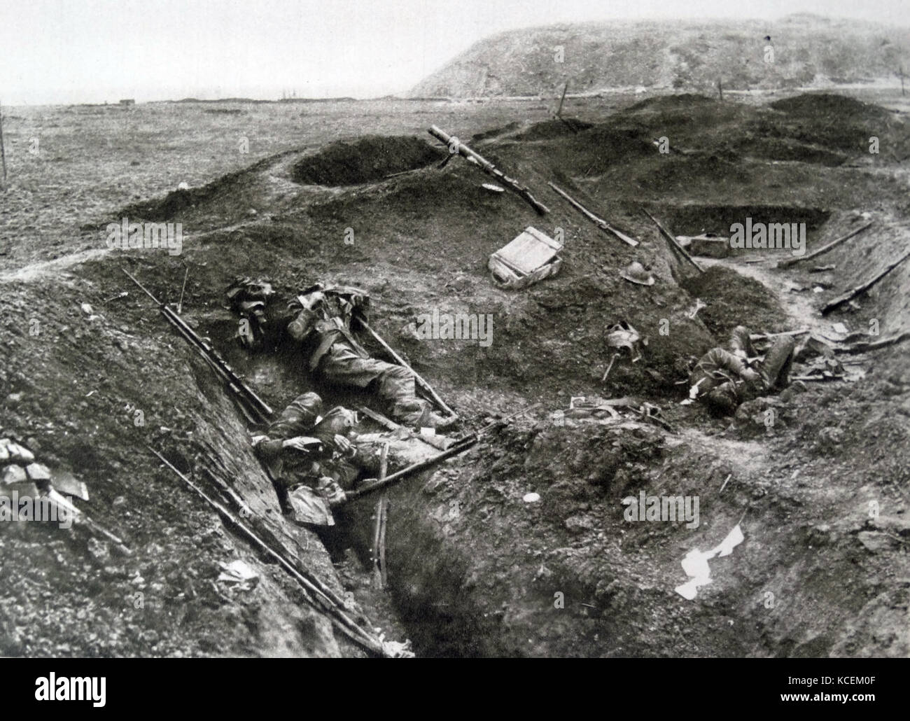 Foto des Verstorbenen englischen Soldaten während des Ersten Weltkrieges. Vom 20. Jahrhundert Stockfoto