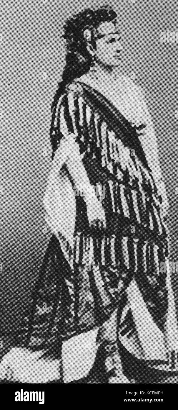 Teresa Stoltz (1834-1902), war ein Böhmischer Sopran, lange mit Wohnsitz in Italien, die mit erheblichen Uraufführungen der Werke von Giuseppe Verdi verbunden war Stockfoto