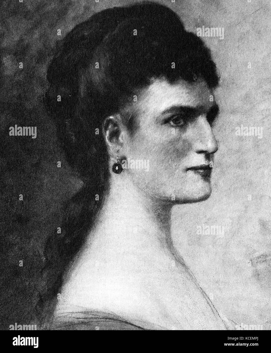 Teresa Stoltz (1834-1902), war ein Böhmischer Sopran, lange mit Wohnsitz in Italien, die mit erheblichen Uraufführungen der Werke von Giuseppe Verdi verbunden war Stockfoto