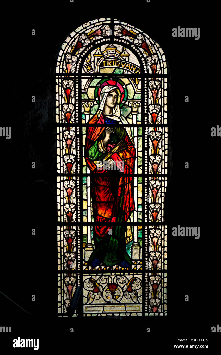 Kirchenfenster in St. Magnus Kathedrale, Orkney Stockfoto