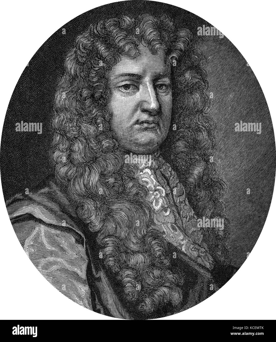 William Russell, Lord Russell (1639 - 1683), englischer Politiker. Er war ein führendes Mitglied der Partei, Vorläufer der Whigs, die die Grundlage der Opposition im Unterhaus von England mit dem Begriff der Herrschaft von einer offen Katholischen König (James II) während der Regierungszeit von König Charles II, aber letztlich in seiner Ausführung für Verrat geführt Stockfoto