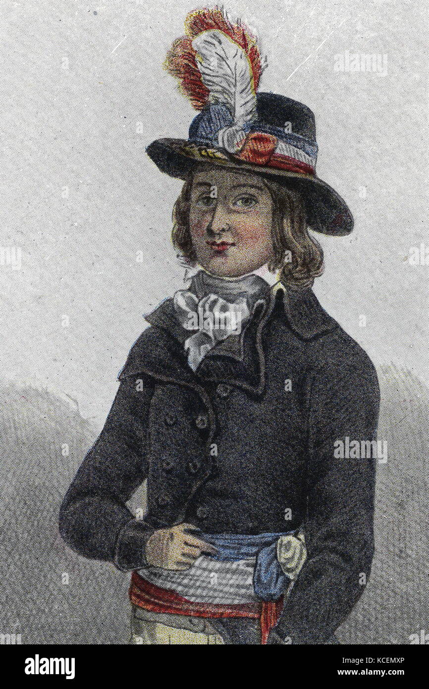 Louis Antoine de Saint-Just (1767-1794), französischer Revolutionär ...