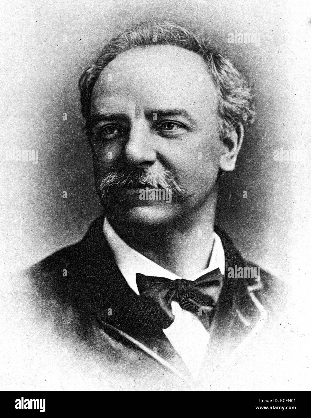 Sir Charles Santley (1834 - 1922) Englisch - geboren Oper und Oratorium Stern mit Bravour [Hinweis 1] Technik, die die bedeutendsten englischen Bariton wurde und männlichen Konzert Sänger der viktorianischen Ära. Stockfoto