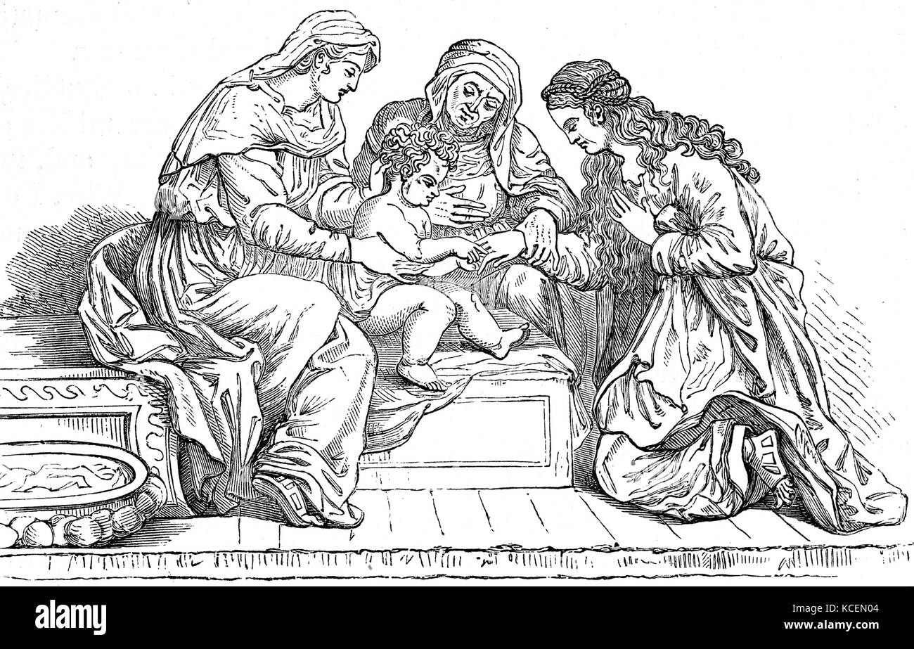 Der hl. Katharina von Alexandria, auch als Hl. Katharina von das Rad bekannt war, nach der Tradition, ein christlicher Heiliger und Jungfrau, die im frühen 4. Jahrhundert in den Händen der heidnischen Kaiser Maxentius gemartert wurde. Stockfoto