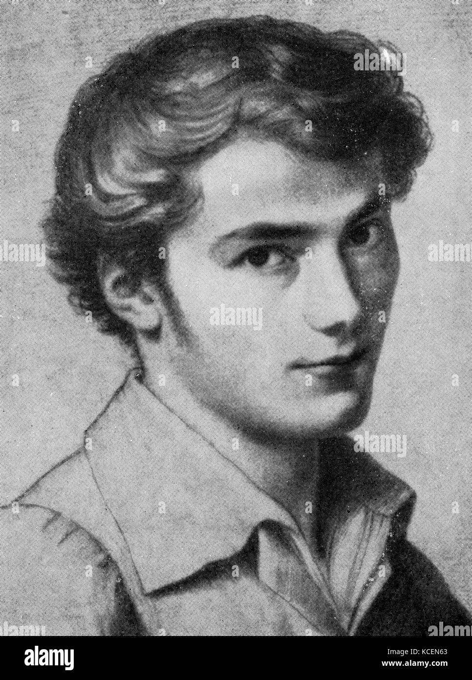Porträt von Franz Schubert im Alter von 16 Jahren von Leopold Kupelwieser (1796 - 1862) Stockfoto