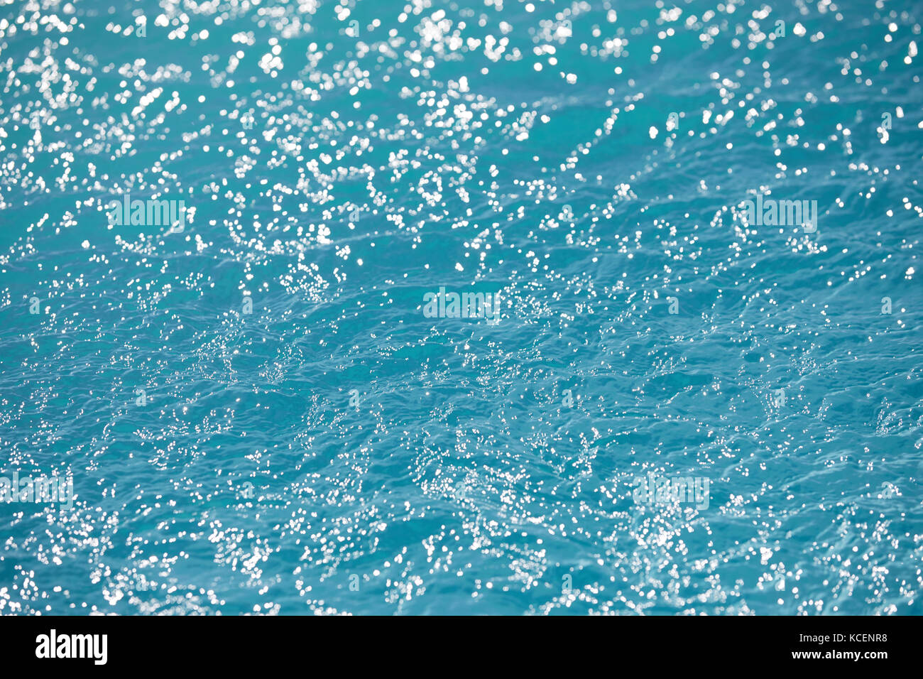 Abstrakte Sicht von Wasser in einem Pool Stockfoto