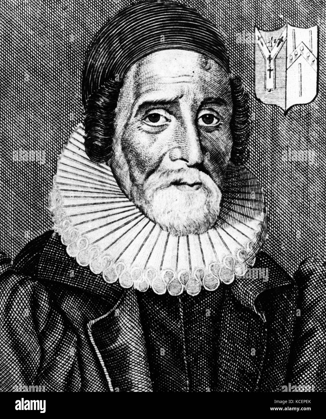 Portrait von James Ussher (1581-1656) die Kirche von Irland Erzbischof von Armagh und Primas von Irland. Vom 17. Jahrhundert Stockfoto