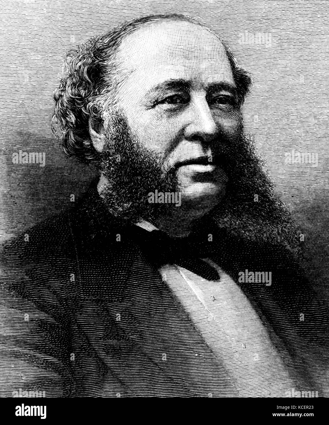 Porträt von William Henry Vanderbilt (1821-1885), ein amerikanischer Geschäftsmann und Philanthrop. Vom 19. Jahrhundert Stockfoto