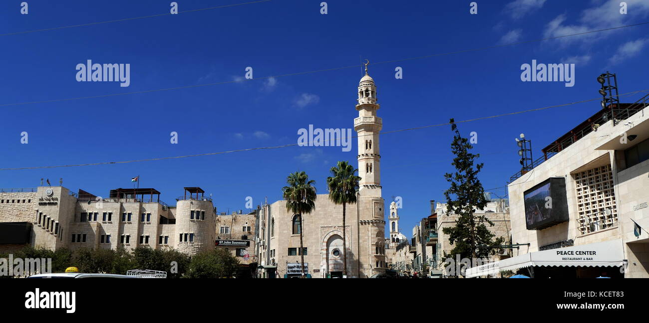 Palästinensische Behörde Büros, Bethlehem, West Bank, Palästina 2016 Stockfoto