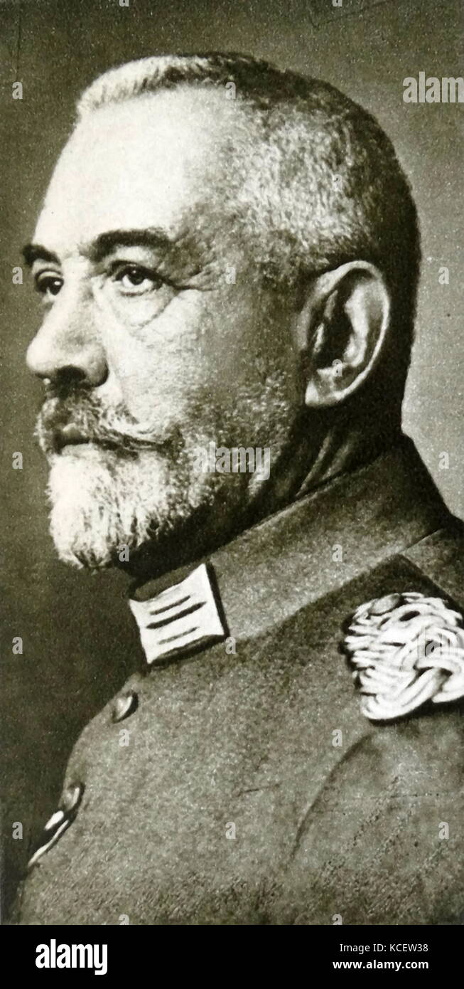 Theodor Friedrich Alfred Theobald von Bethmann-Hollweg (1856-1921), deutscher Politiker und Staatsmann, der als Kanzler des Deutschen Reiches von 1909 bis 1917 gedient Stockfoto