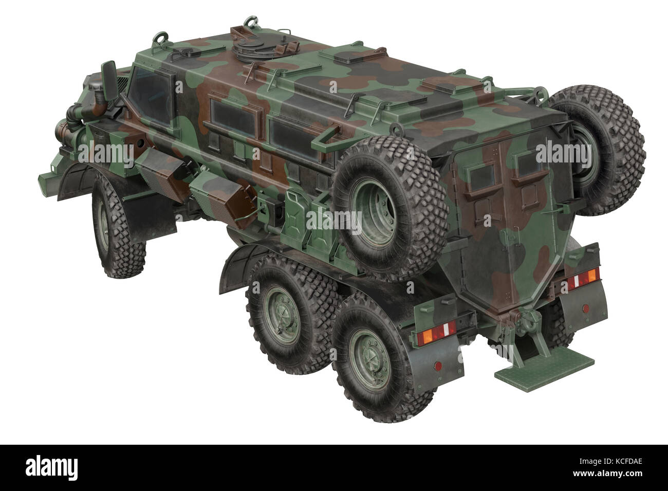 LKW-militärische Verteidigung-Transport Stockfoto