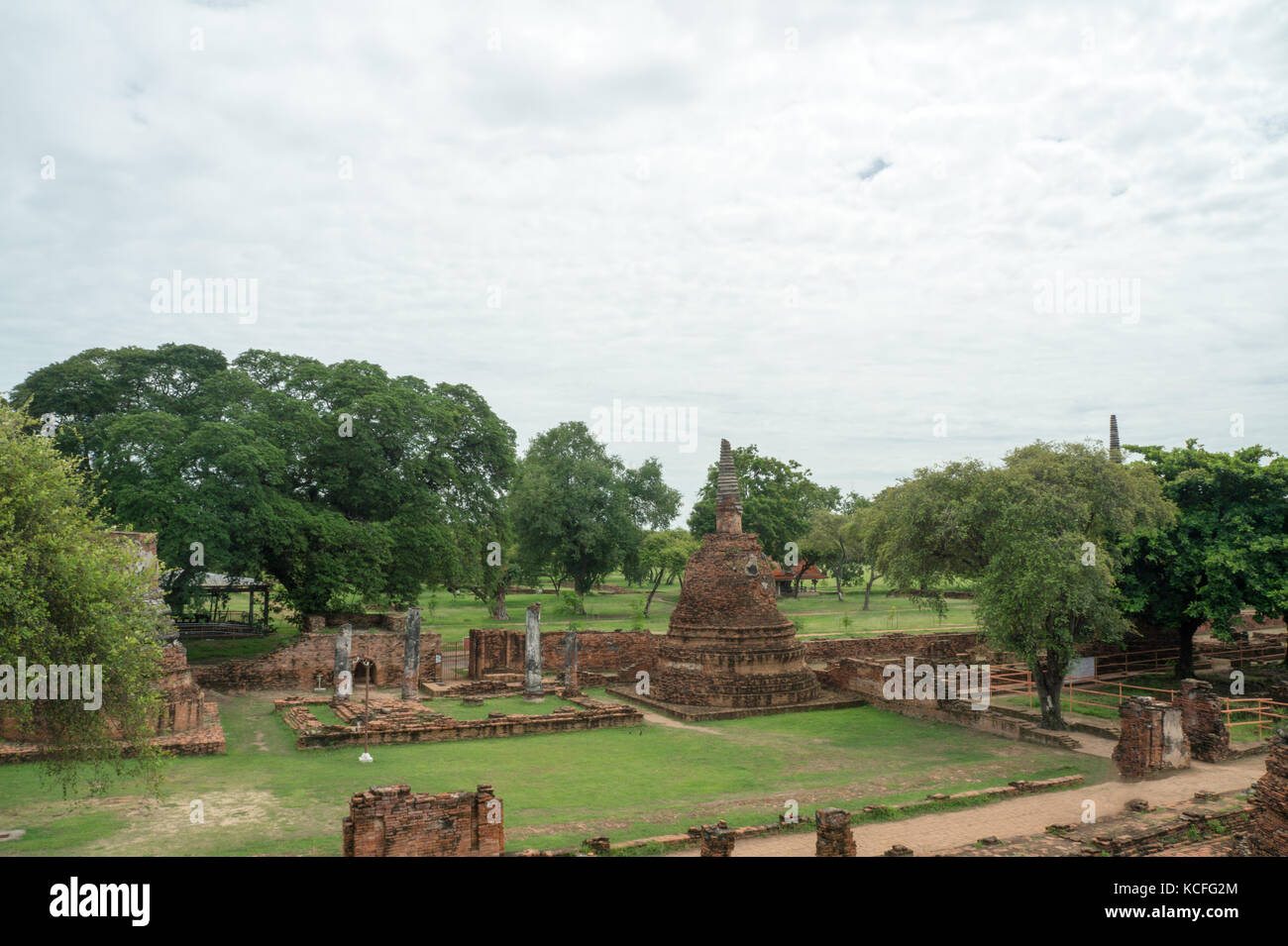 Ruinen im Tempel Phra Sri sanpet in Ayutthaya. Wat Phra Si Sanphet, "Der Tempel des Buddha Si Sanphet" war das wichtigste Tempel in Stockfoto