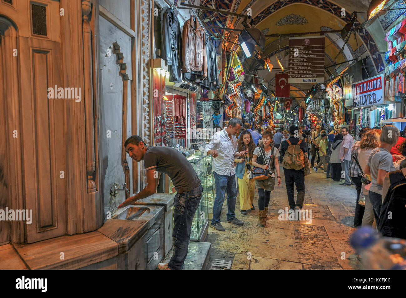 Basar Kapali Carsi, Istanbul, Türkei Stockfoto