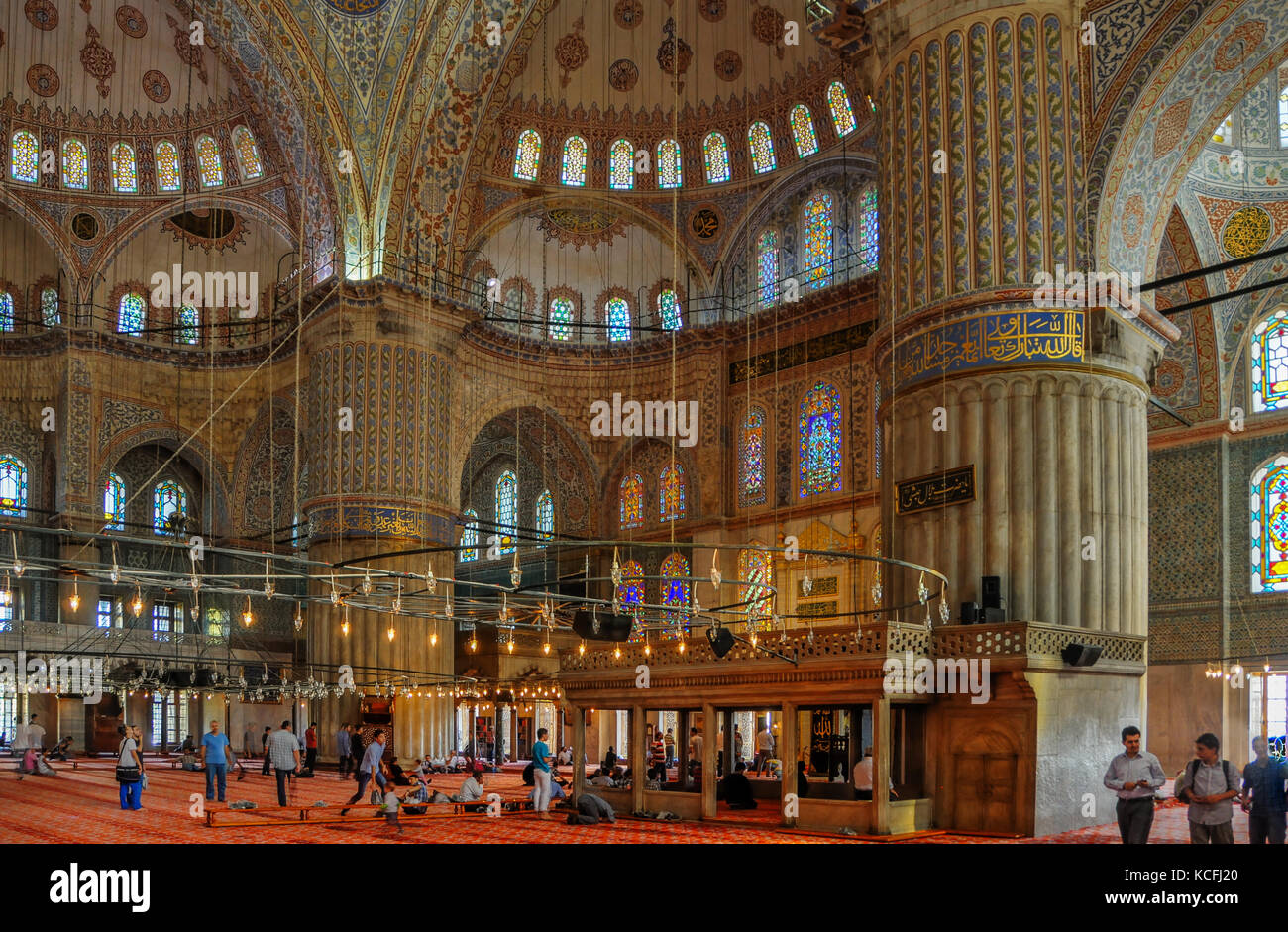 Sultan Ahmet Camii, blaue Moschee, Istanbul, Türkei Stockfoto