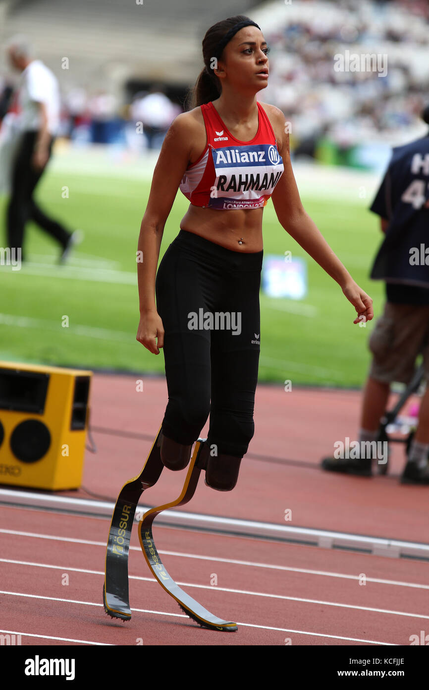 Abassia RAHMANI der Schweiz in 200m T44 der Frauen heizt auf der Welt