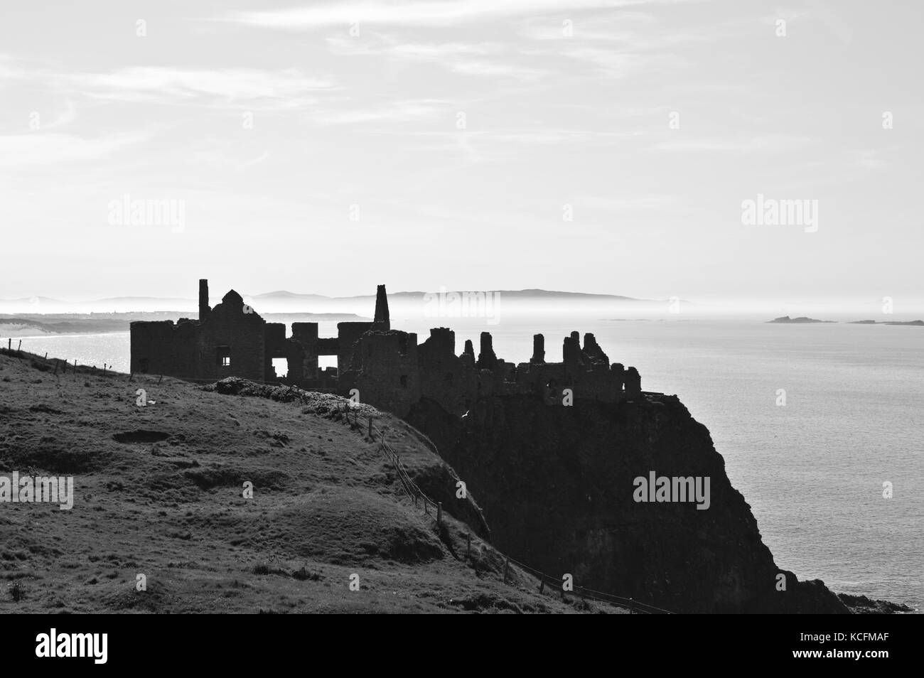 Dunluce Castle Stockfoto