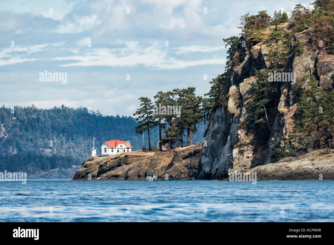 Wendepunkt, Stuart Island, Washington, USA Stockfoto