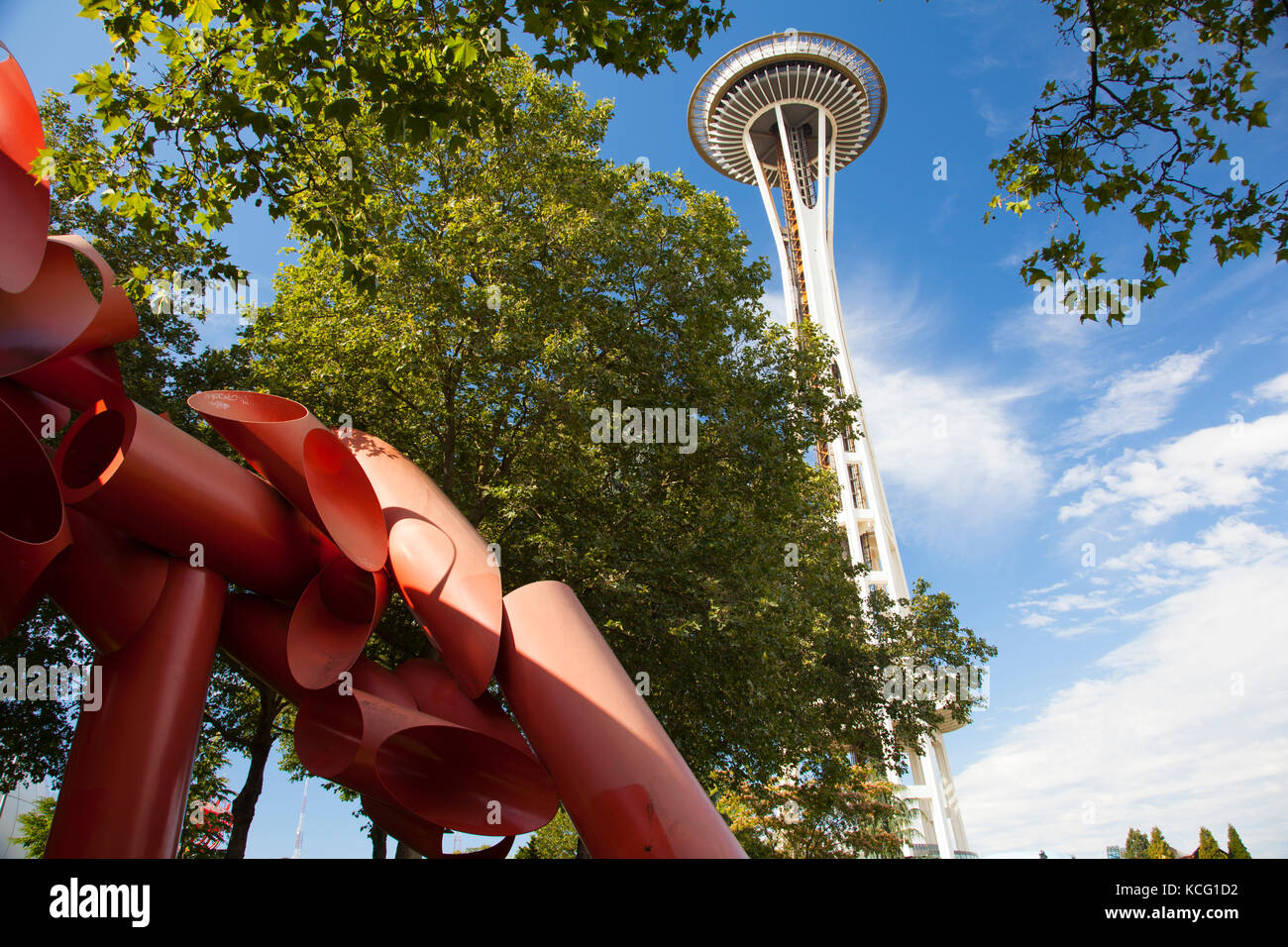Space Needle in Seattle Washington Stockfoto