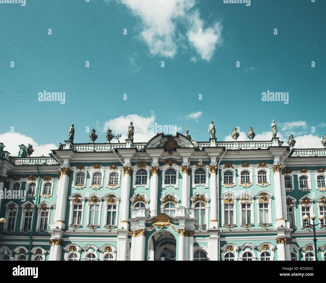 Hermitage musium Gebäude in Sankt Petersburg Stockfoto