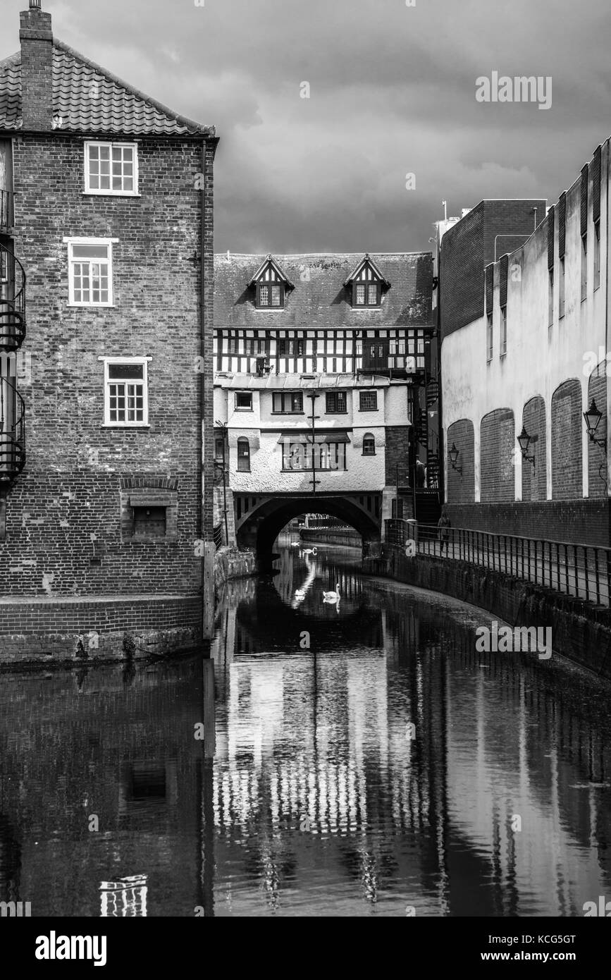 Tag auf dem Kanal Lincolnshire ray Boswell Stockfoto