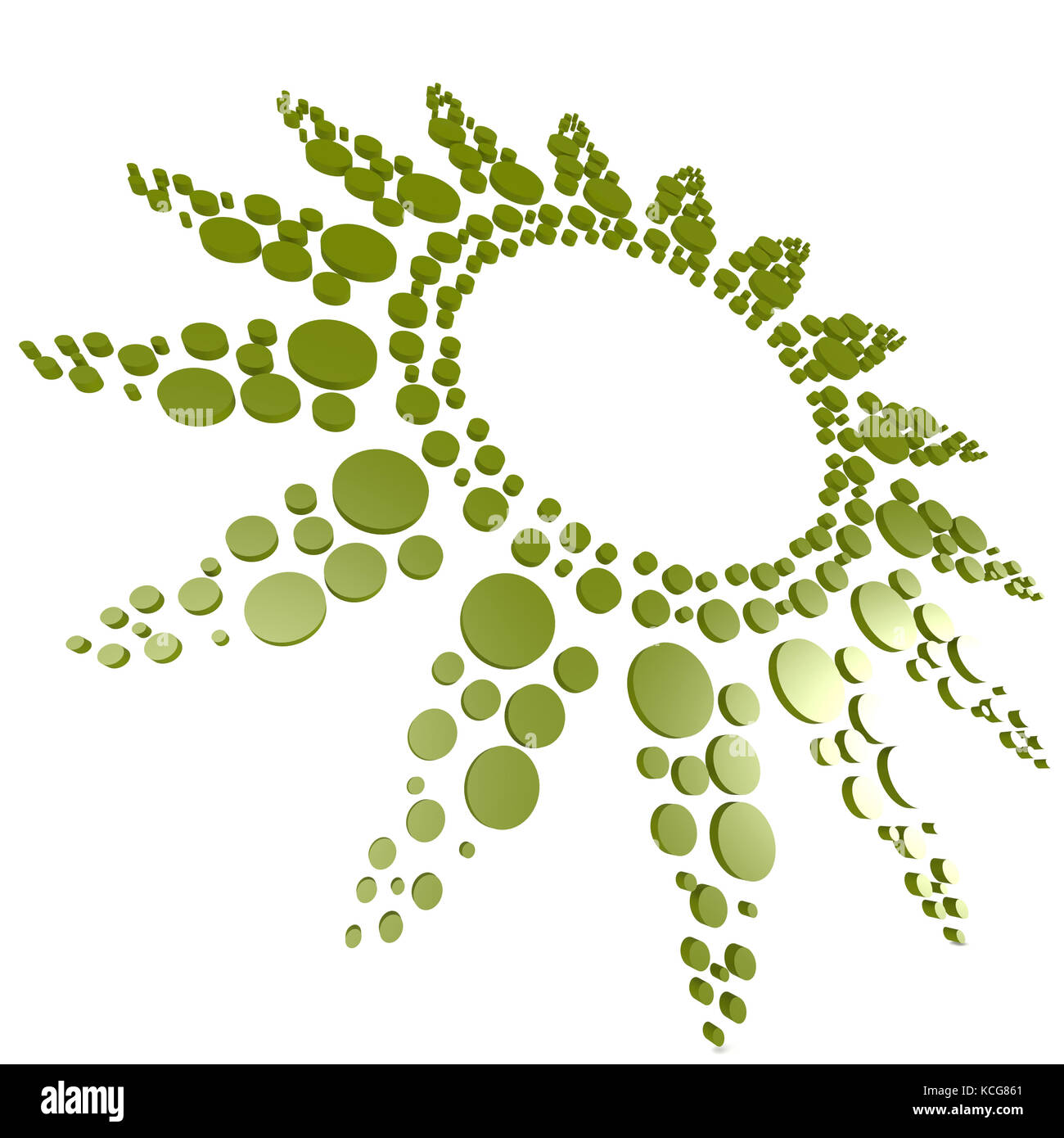 Gruner Kreis Muster Bild Mit Hi Res Gerenderte Grafiken Die Fur Jede Beliebige Grafik Design Verwendet Werden Konnten Stockfotografie Alamy