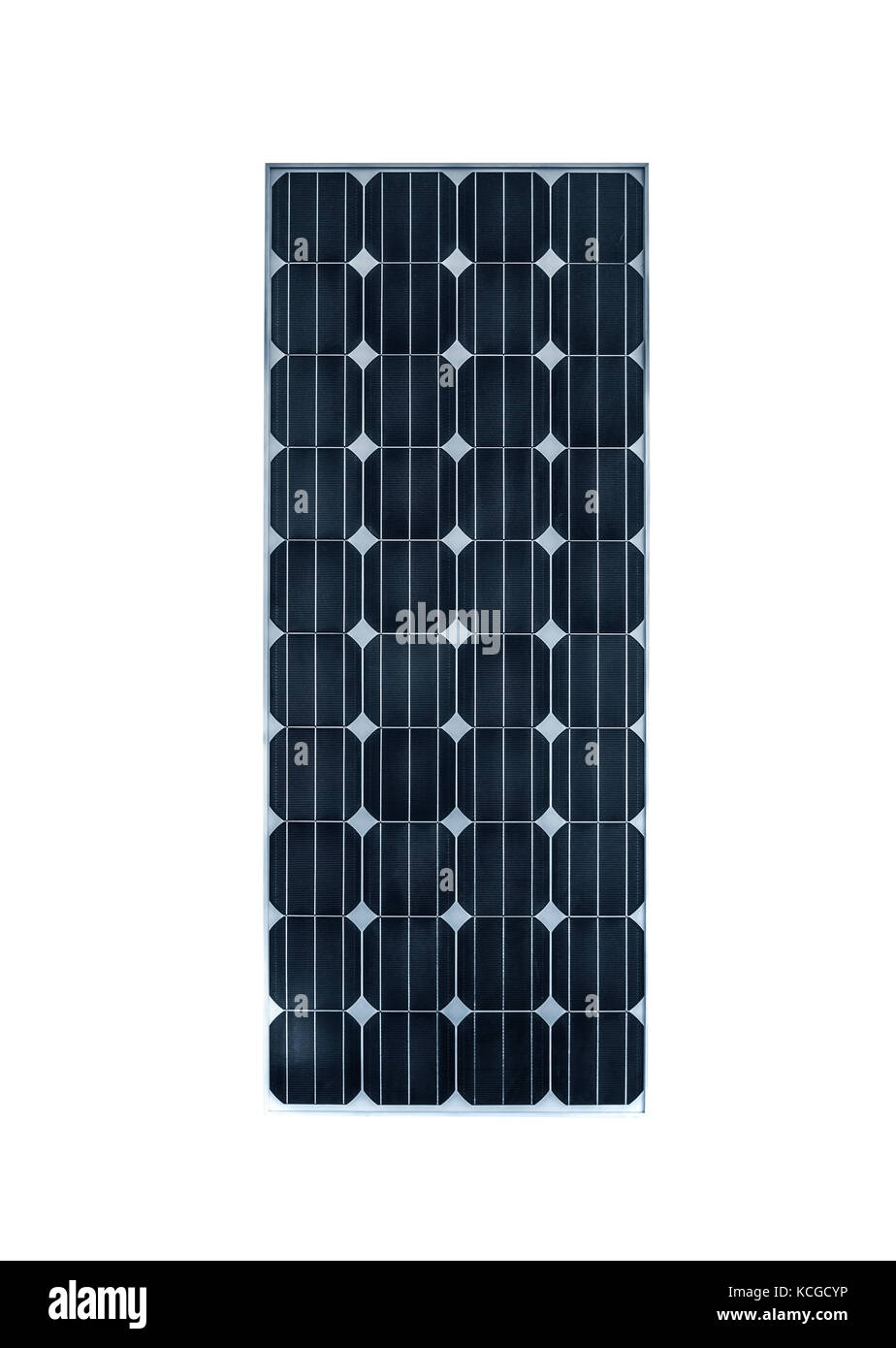 Solar Batterie auf weißem Hintergrund. Stockfoto