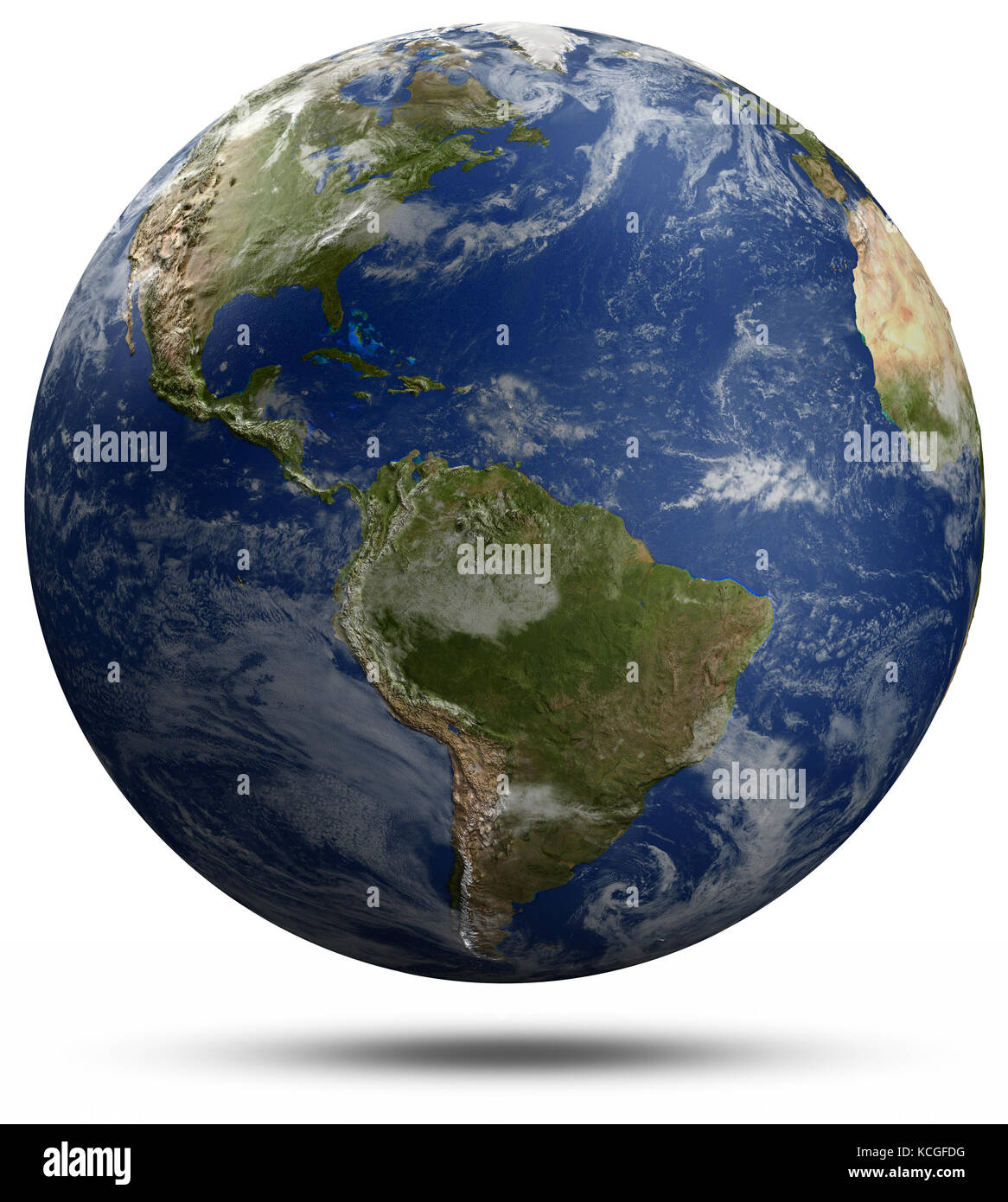 Earth Globus 3D-Rendering Stockfoto