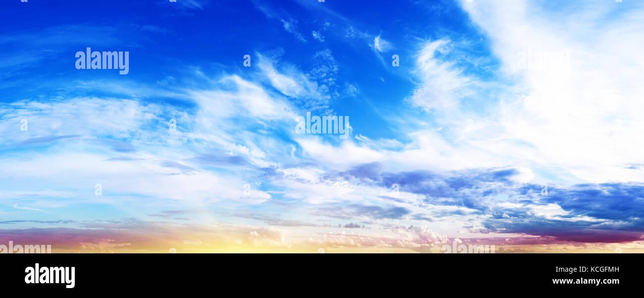 Sky panorama Sunrise Stockfoto